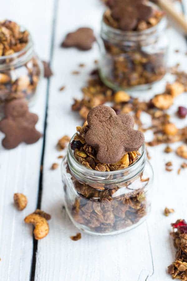 Gingerbread Boy Granola | halfbakedharvest.com