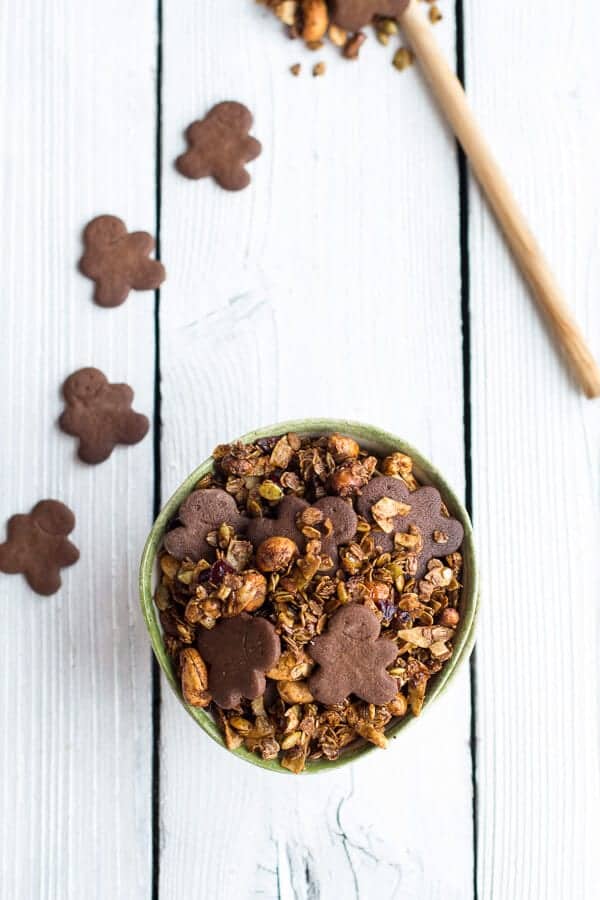 Gingerbread Boy Granola | halfbakedharvest.com