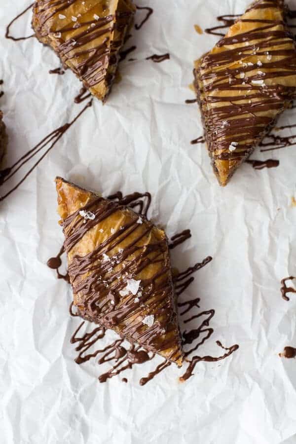 Salted Chocolate Chip Cookie Baklava | halfbakedharvest.com