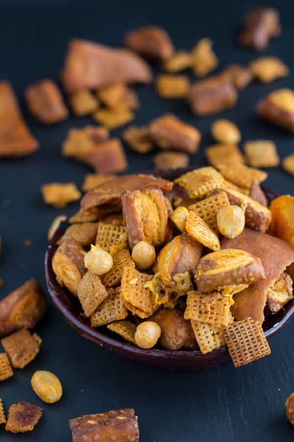 Buffalo Cheddar Chex Mix | halfbakedharvest.com
