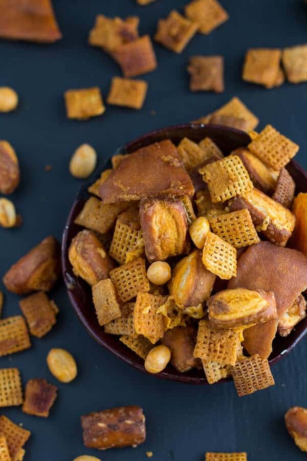 Buffalo Cheddar Chex Mix | halfbakedharvest.com