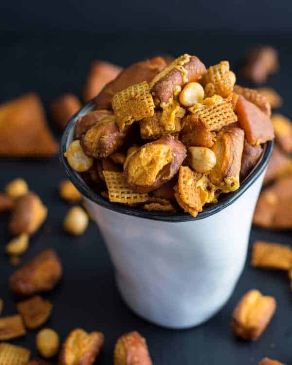 Buffalo Cheddar Chex Mix | halfbakedharvest.com