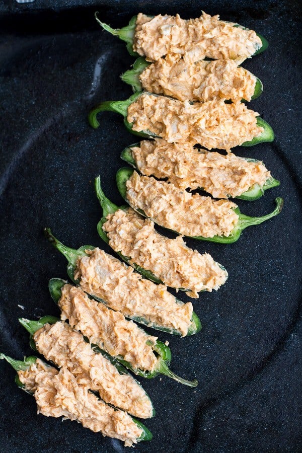 Buffalo Chicken Jalapeño Poppers | halfbakedharvest.com