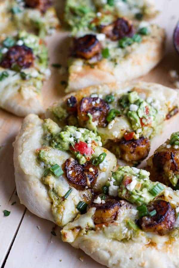 Chipotle Cajun Shrimp and Guacamole Pizza | halfbakedharvest.com