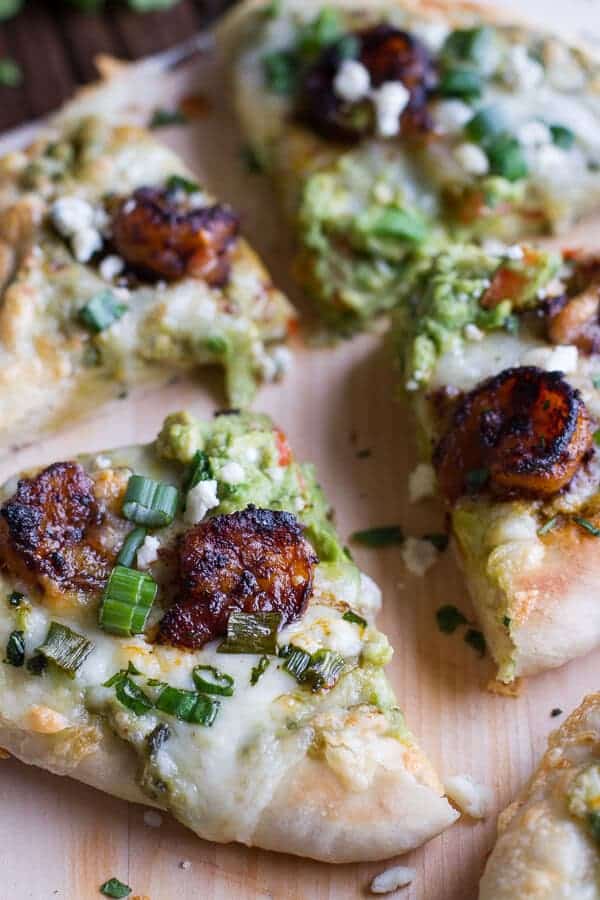 Chipotle Cajun Shrimp and Guacamole Pizza | halfbakedharvest.com