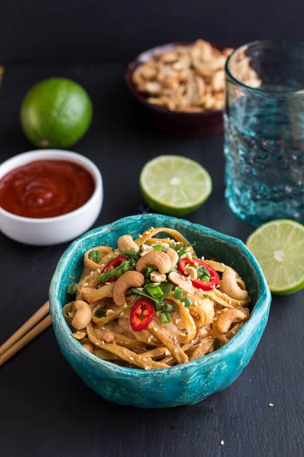 20 Minute Sriracha Lime and Creamy Cashew Fettuccine | halfbakedharvest.com