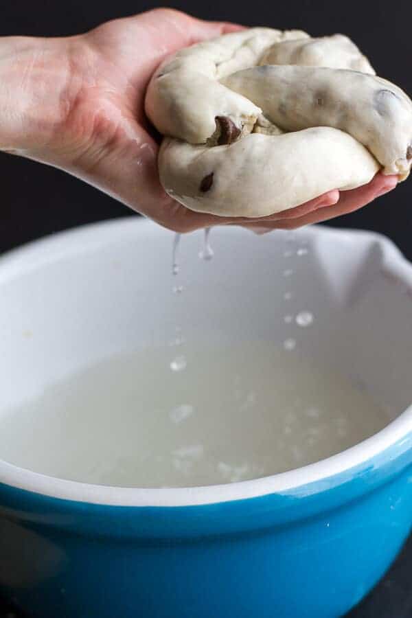 Warm Chocolate Chip Cookie stuffed Soft Pretzels | halfbakedharvest.com
