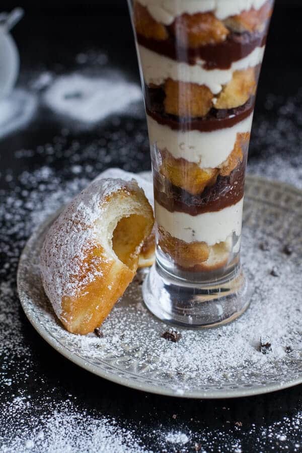 Beignets Tiramisu with chocolate Ganache | halfbakedharvest.com