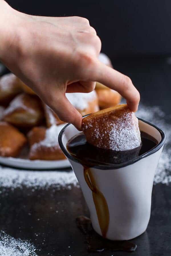 Beignets Tiramisu with chocolate Ganache | halfbakedharvest.com