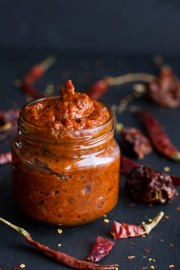 Homemade Harissa (Spicy Red Pepper Sauce) | halfbakedharvest.com