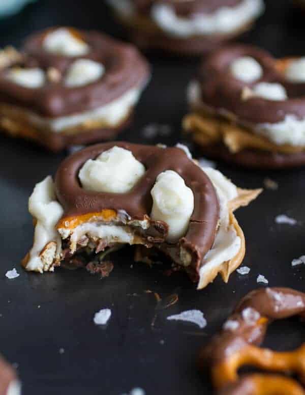 Peanut Butter Stuffed Chocolate Covered Pretzel Cookies 'N' Cream | halfbakedharvest.com