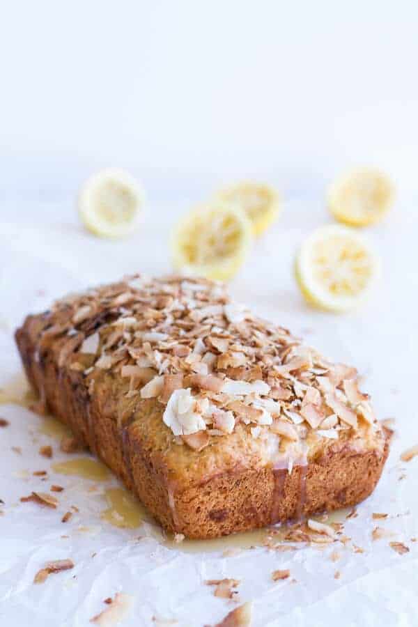 Toasted Coconut Lemon Bread with Salted Honey Butter | halfbakedharvest.com