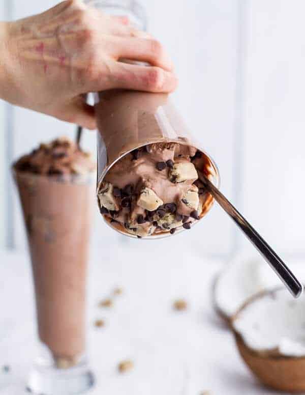 Chocolate Coconut Ice Cream Cookie Dough Blizzard (with VIDEO) | halfbakedharvest.com
