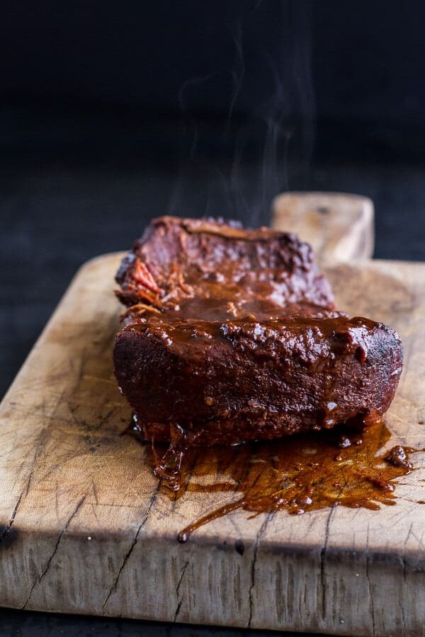 Savory Corn Beef Brisket + Irish Cheddar French Toast with Kale Pesto Slaw | halfbakedharvest.com