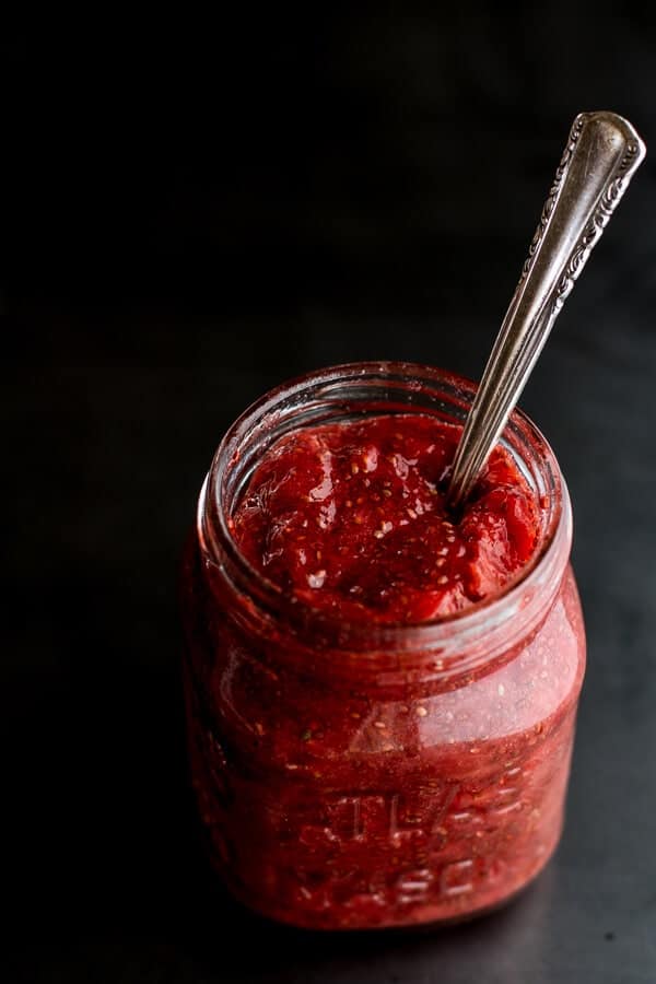 Glazed Peanut Butter and Jelly Doughnuts...with Strawberry-Rhubarb Chia Jelly | halfbakedharvest.com