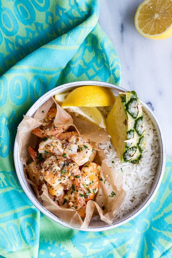 Hawaiian Shrimp Truck Special (Garlic Lemon Butter Shrimp) | halfbakedharvest.com