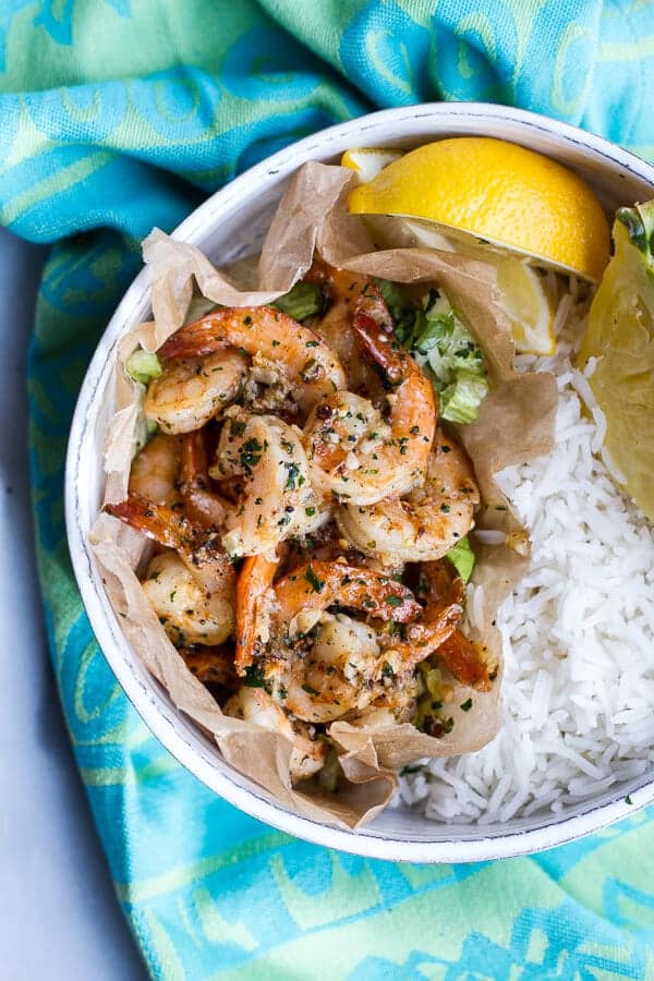 Hawaiian Shrimp Truck Special (Garlic Lemon Butter Shrimp) | halfbakedharvest.com