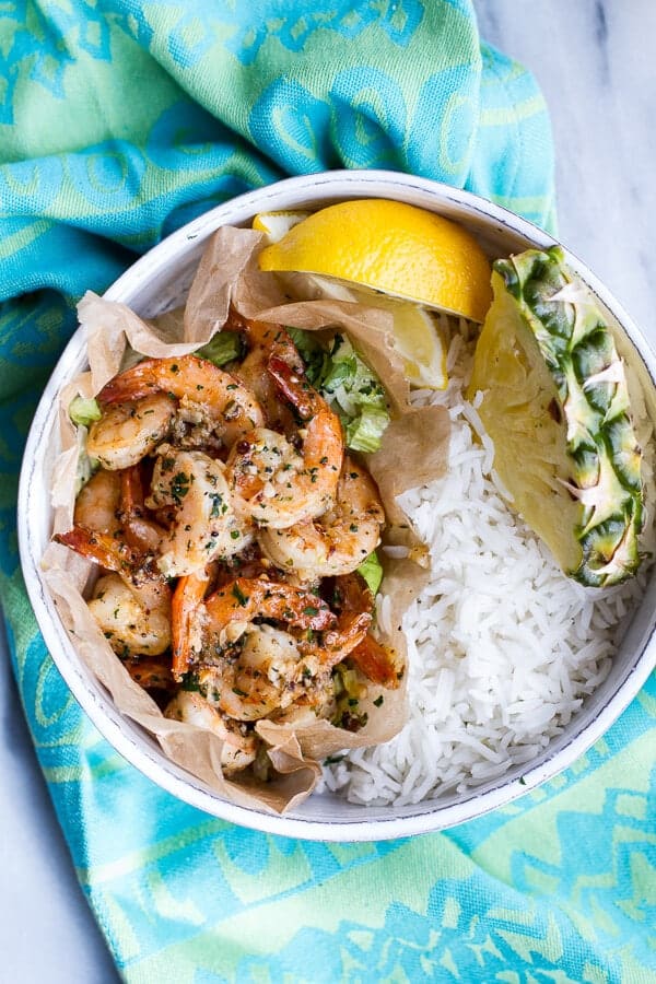 Hawaiian Shrimp Truck Special (Garlic Lemon Butter Shrimp) | halfbakedharvest.com