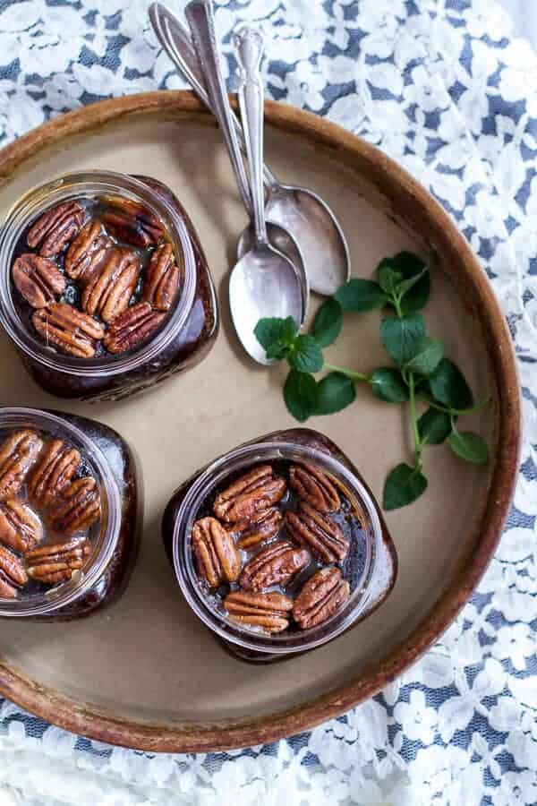 Kentucky Derby Mini Chocolate-Pecan Cakes with Vanilla Bourbon Smash Ice Cream | halfbakedharvest.com