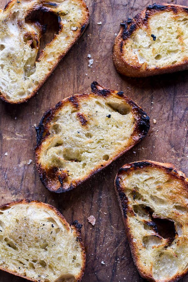 Grilled Caprese Toast with Burrata Cheese + Grilled Avocados | halfbakedharvest.com