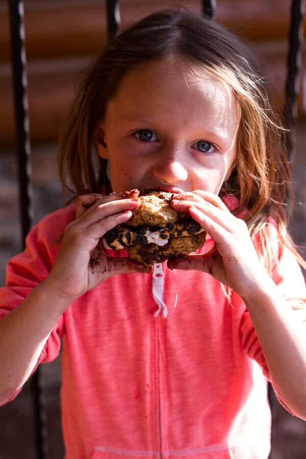 Oatmeal Chocolate Chip + Graham Cracker Cookie S'mores. -53