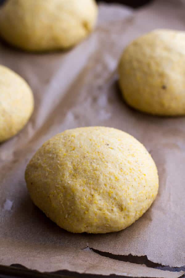 Salted Honey Butter Cornbread Brioche Burger Buns | halfbakedharvest.com