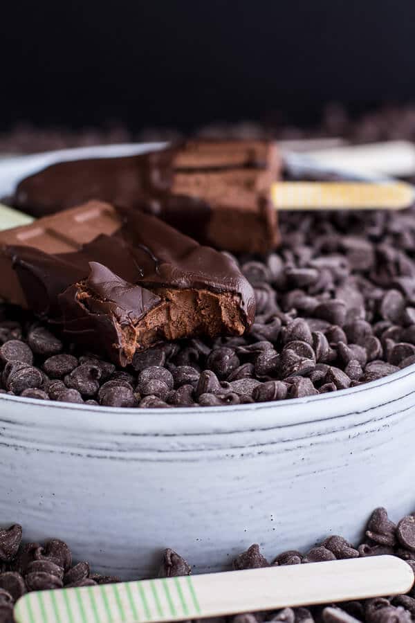 Vegan Chocolate Fudge Popsicles | halfbakedharvest.com