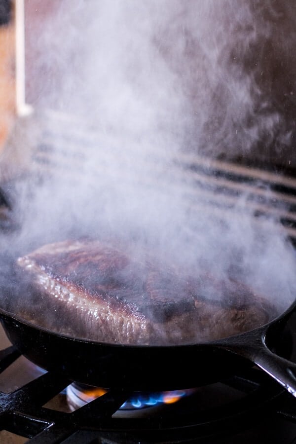 Cleveland Cheesesteaks with Pretzel Hoagie Rolls | halfbakedharvest.com