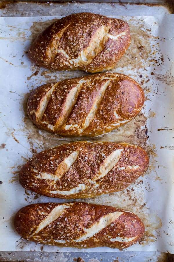 Cleveland Cheesesteaks with Pretzel Hoagie Rolls | halfbakedharvest.com