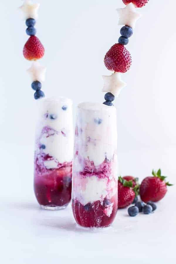 Firecracker Berry Margarita Floats | halfbakedharvest.com
