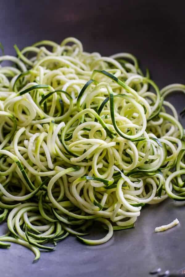 15-Minute Zucchini Pasta w- Poached eggs and Quick Heirloom Cherry Tomato Basil Sauce | halfbakedharvest.com