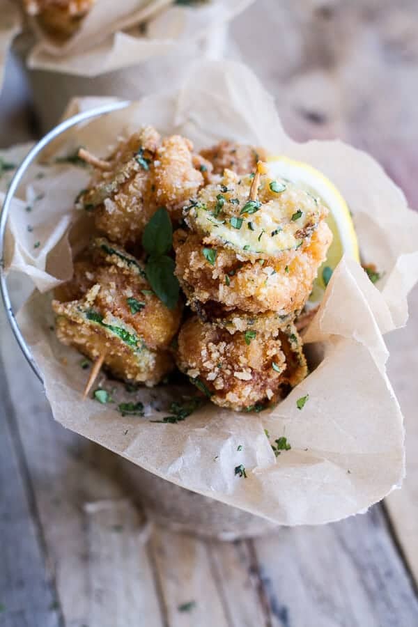 Mac and Cheese Stuffed Fried Zucchini | halfbakedharvest.com