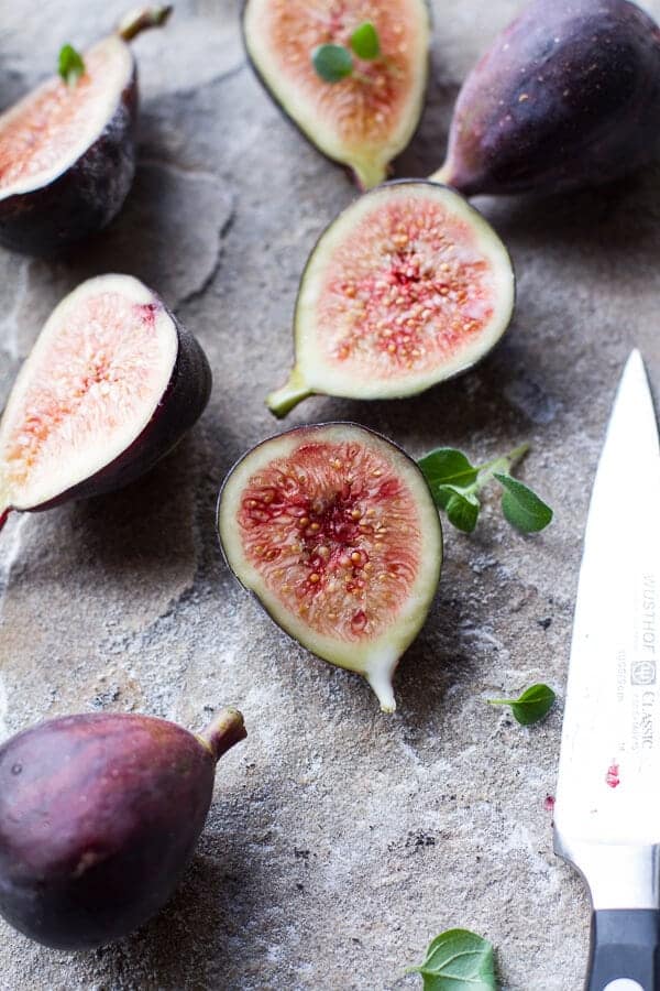 Balsamic Fig Glazed Pork w-Blistered Cherry Tomatoes and Creamy Gorgonzola Polenta | halfbakedharvest.com @hbharvest