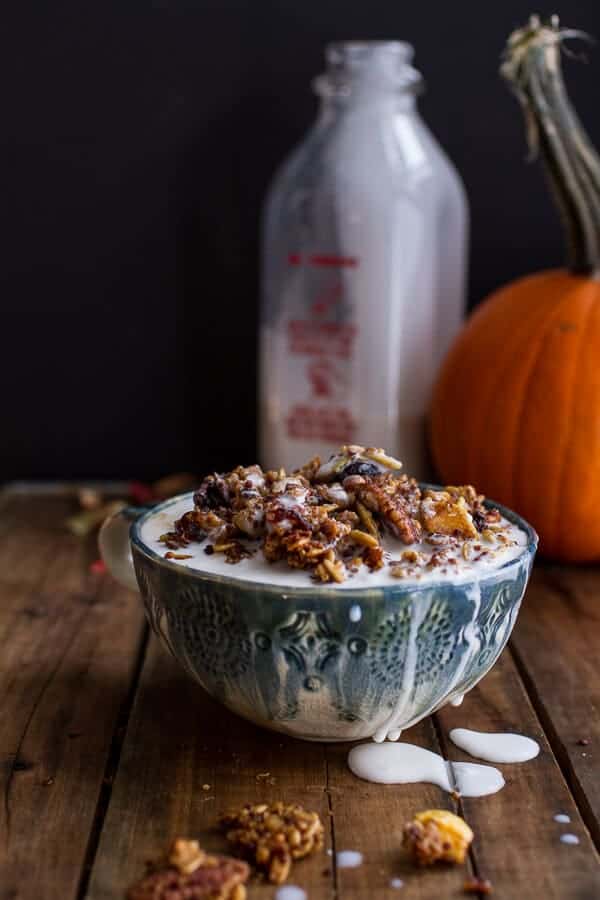 Brown Butter Pecan + Maple Quinoa Autumn Harvest Granola | halfbakedharvest.com @hbharvest