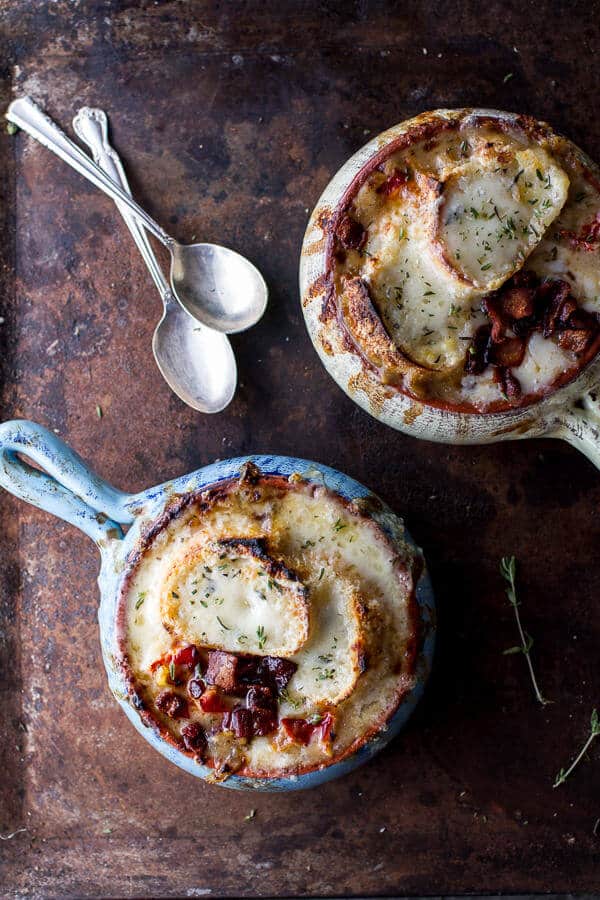 Late Summer Corn and Lobster French Onion Chowder with Gruyère Toasties | halfbakedharvest.com @hbharvest