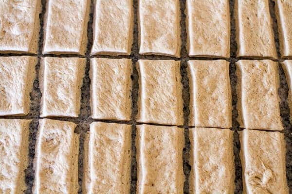 Mini Cream Cheese Stuffed Cinnamon Sugar Pumpkin Bagel Poptarts | halfbakedharvest.com @hbharvest