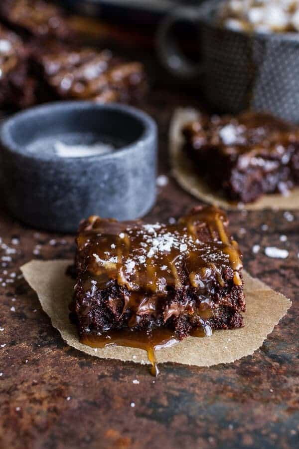 Salted Caramel Mocha + Nutella Brownies | halfbakedharvest.com @hbharvest