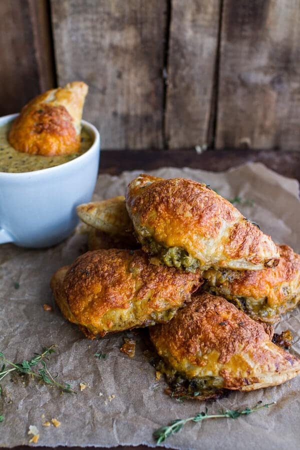 Extra Flakey Broccoli Cheddar Soup Mini Pies | halfbakedharvest.com @hbharvest