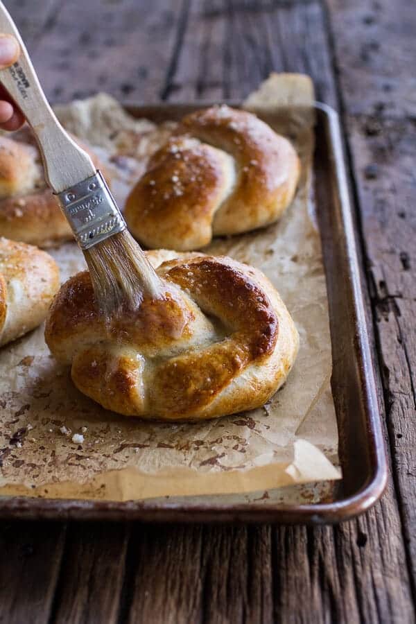 Hot Buttered Rum Apple Pie Stuffed Cinnamon Sugar Soft Pretzels | halfbakedharvest.com @hbharvest