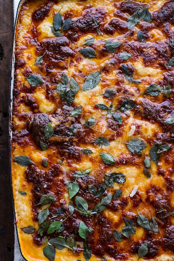 Italian Quinoa Risotto Lasagna w/Truffle Oil | halfbakedharvest.com @hbharvest