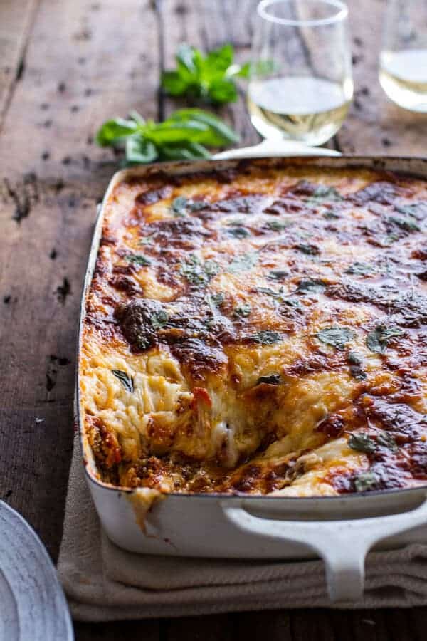 Italian Quinoa Risotto Lasagna w/Truffle Oil | halfbakedharvest.com @hbharvest