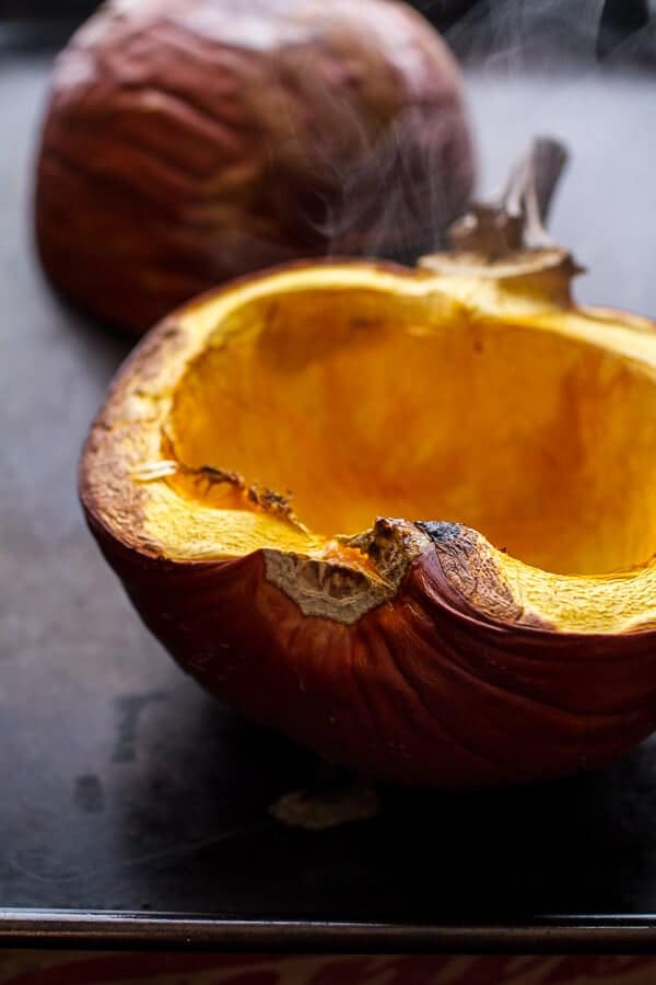 Chipotle Pumpkin Soup with Crispy Chorizo + Caramelized Apples | halfbakedharvest.com @hbharvest