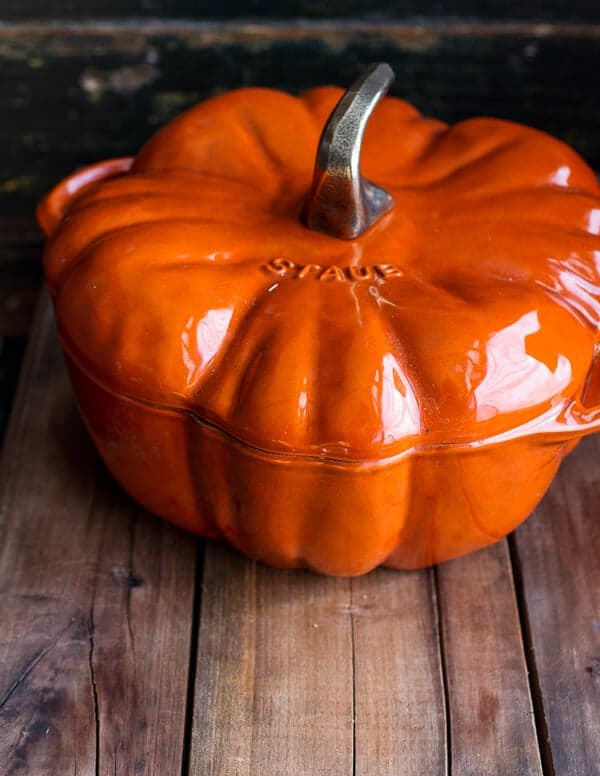 Chipotle Pumpkin Soup with Crispy Chorizo + Caramelized Apples | halfbakedharvest.com @hbharvest