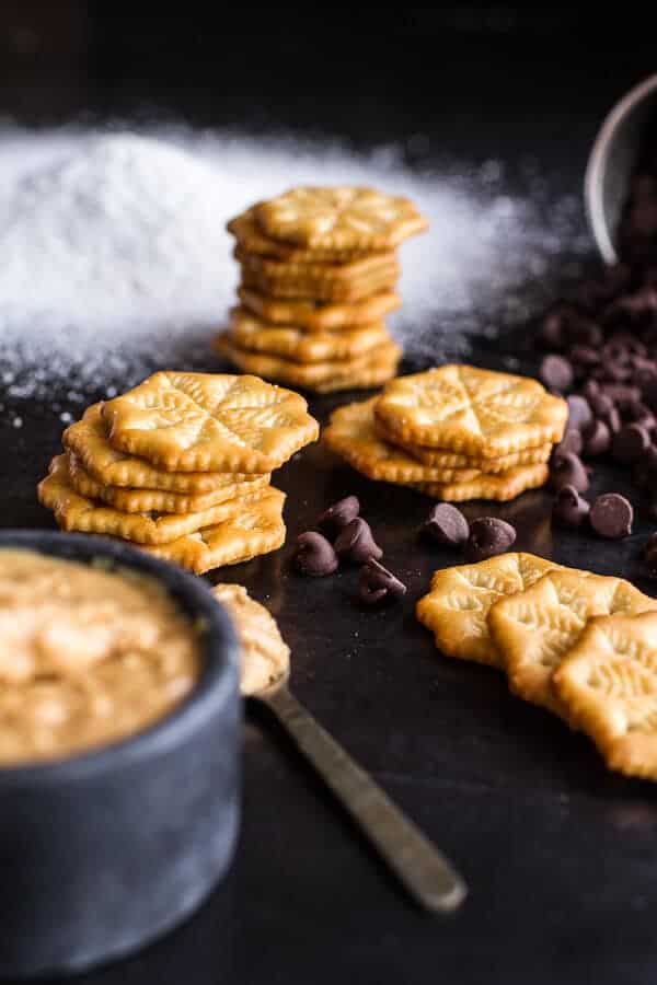 (Idiot Proof) 5-Ingredient Puppy Chow Ritz Cracker Cookies | halfbakedharvest.com @hbharvest