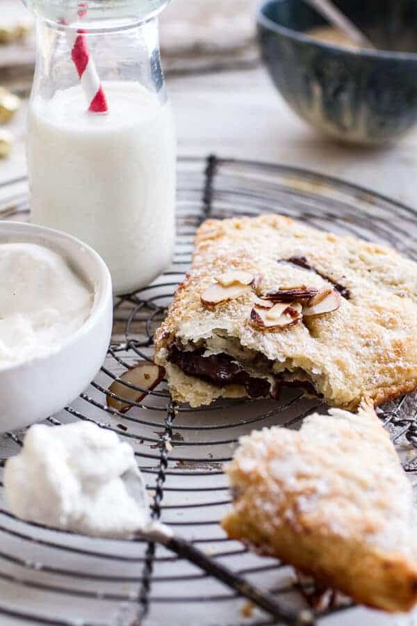 Loaded Chocolate Hazelnut Liquor Turnovers with Salted Vanilla Bean Whipped Cream | halfbakedharvest.com @hbharvest