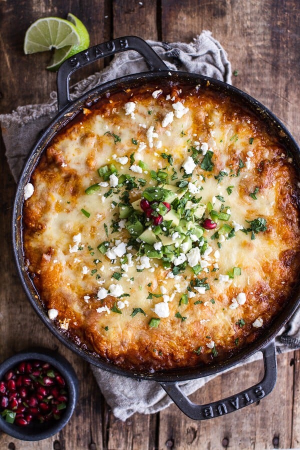 One-Pot Cheesy Turkey Tamale Pie | halfbakedharvest.com @hbharvest