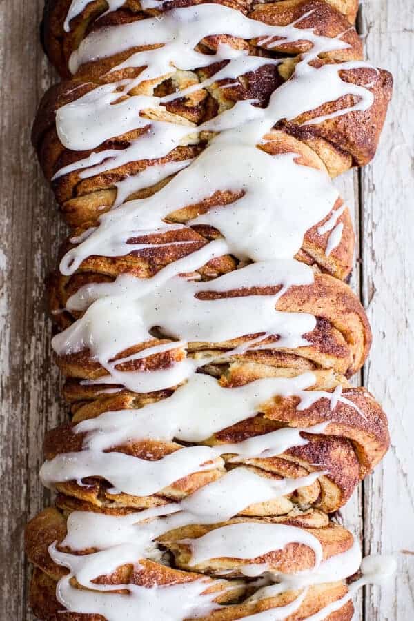 Overnight Pull-Apart Brioche Cinnamon Roll Bread | halfbakedharvest.com @hbharvest
