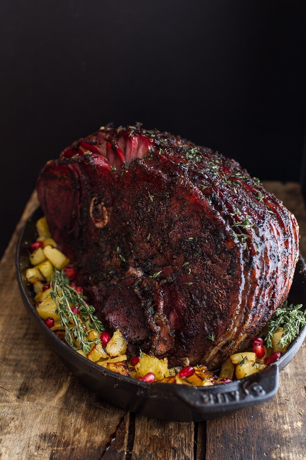 Chipotle Pineapple Jerk Glazed Ham | halfbakedharvest.com @hbharvest