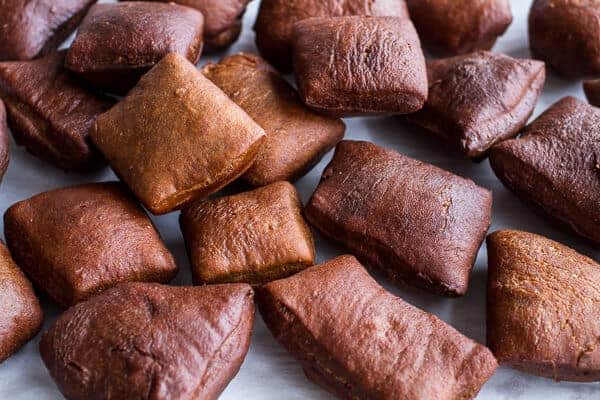 Gingerbread Surprise Beignets with Spiced Mocha Hot Chocolate | halfbakedharvest.com @hbharvest