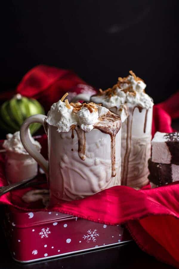 Naughty Nice Hot Cocoa with Spiked Eggnog Marshmallows | halfbakedharvest.com @hbharvest
